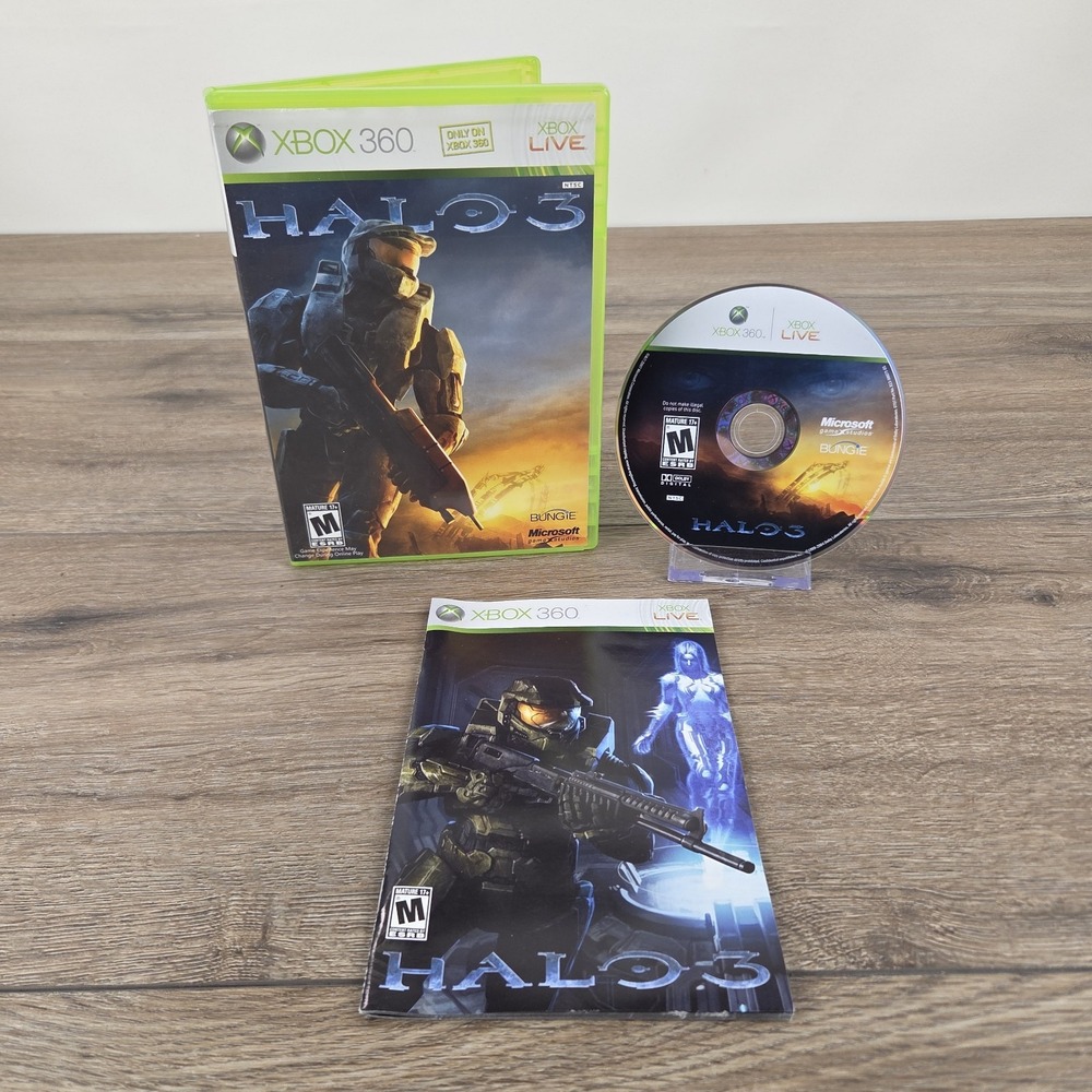 Halo 3 (Xbox 360, 2007) CIB Tested/Working Clean FPS Bungie
